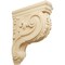 Ekena Millwork 4"W x 10 1/2"D x 14"H Large Hudson Acanthus Wood Corbel, Maple CORW04X11X14HDMA - alternate 1